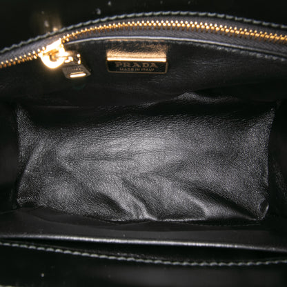 Prada Galleria Floral Print Galleria Double Zip Satchel