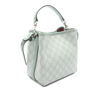 Gucci GG Supreme Emblem Bucket Bag