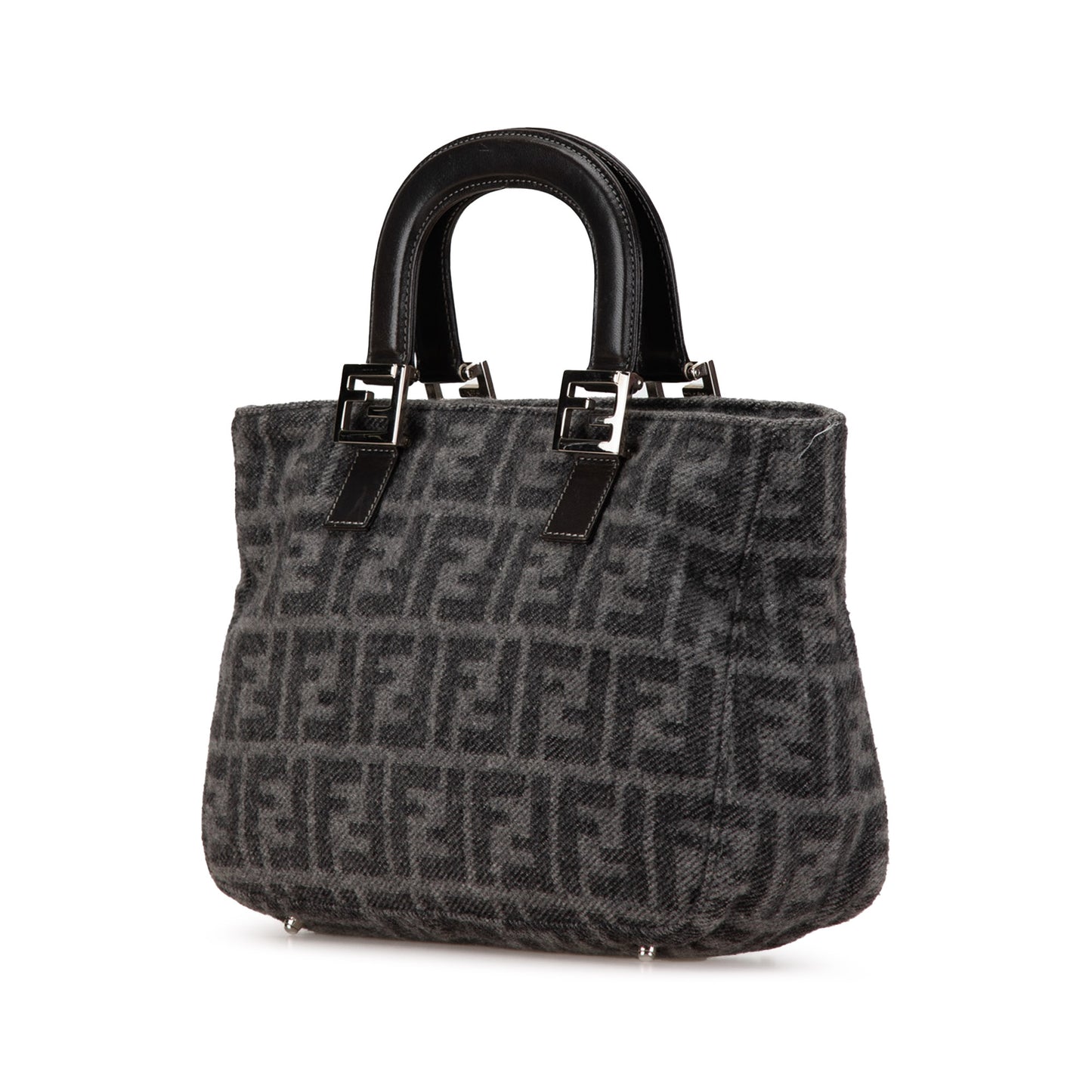 Fendi Small Zucca Wool Twins Tote