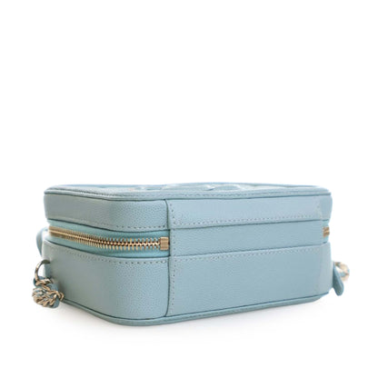 Chanel Caviar Filigree Vanity Case