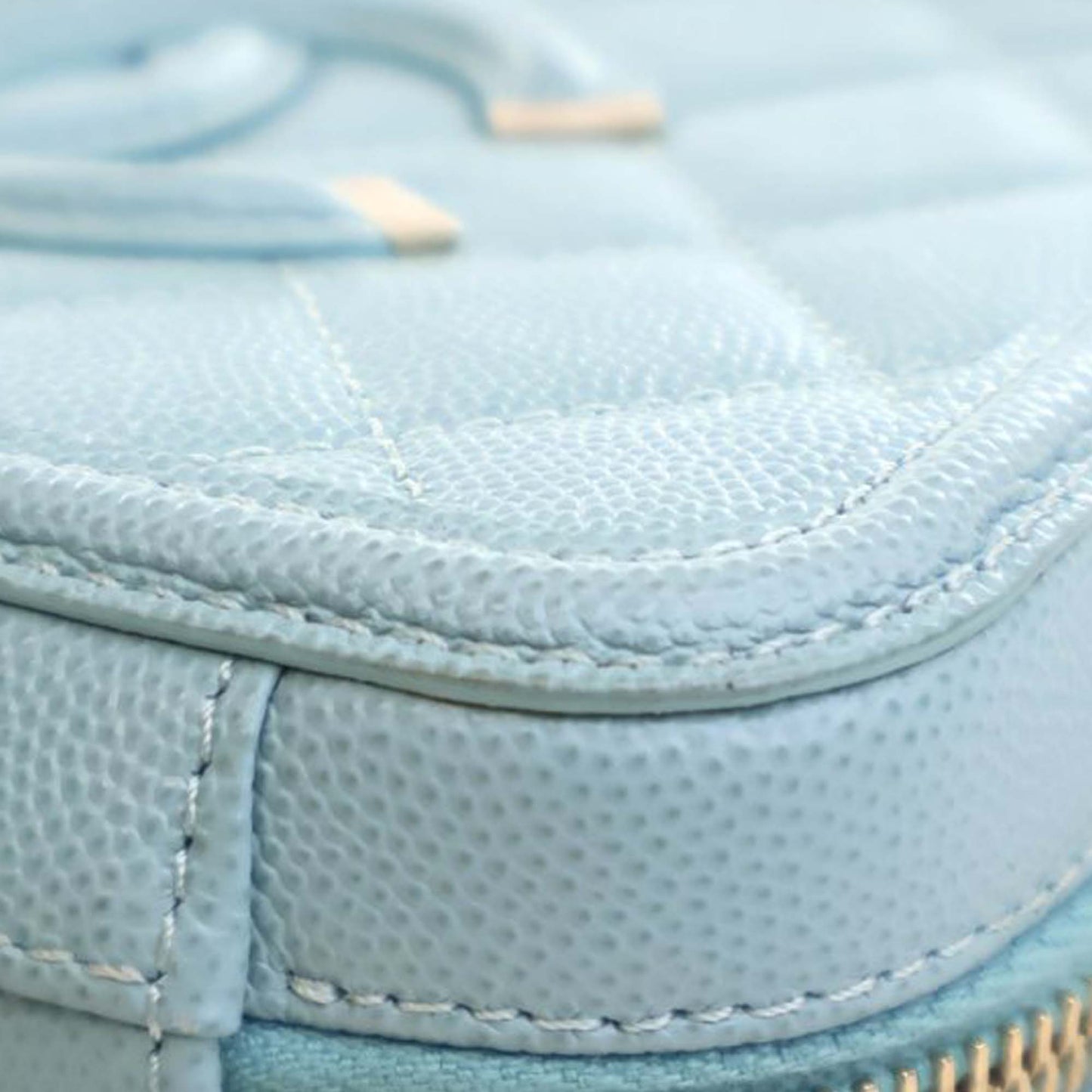 Chanel Caviar Filigree Vanity Case