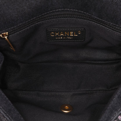 Chanel Mini Rectangular Quilted Denim Mood Flap