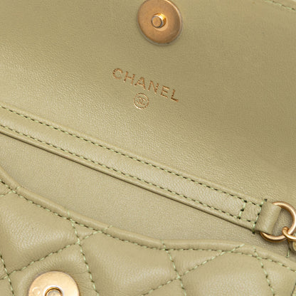 Chanel Coco Hearts Clutch with chain