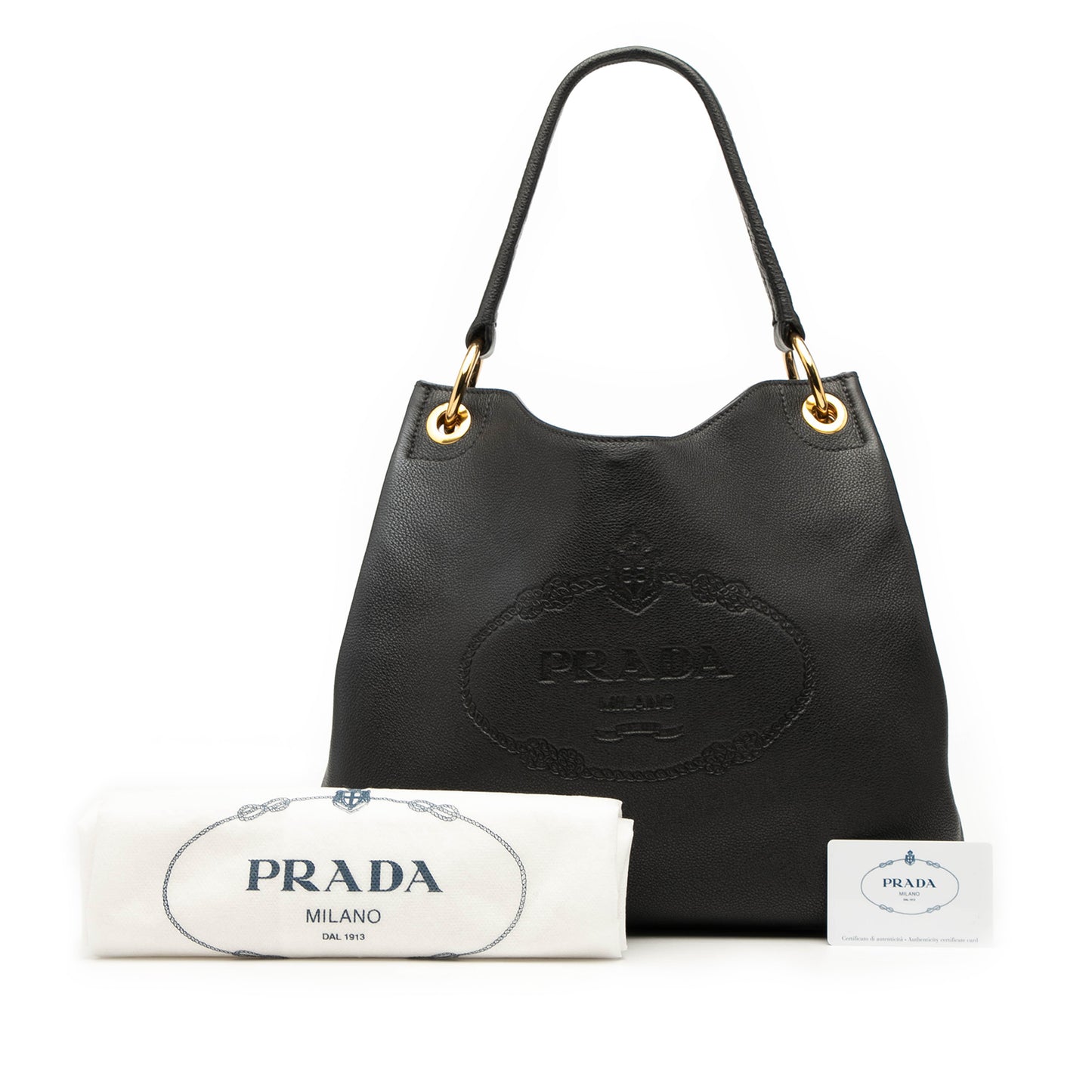 Prada Phenix Logo Tote
