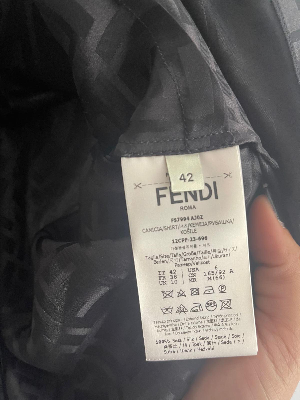 Fendi Cropped Logo Shirt