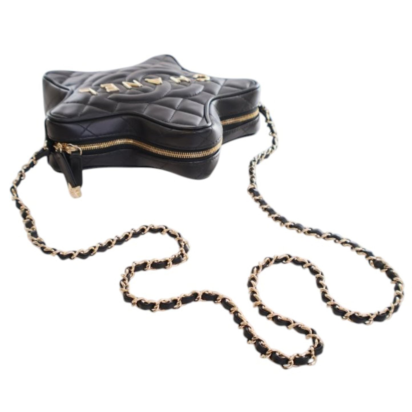 Chanel Quilted Lambskin Walk Of Fame Star Bag