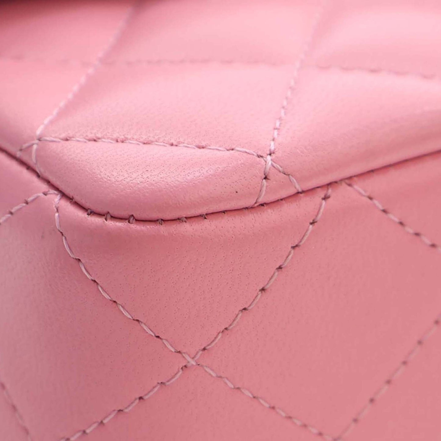 Chanel Mini Rectangular Classic Lambskin Top Handle Flap preloved bag