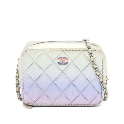 Chanel CC Quilted Gradient Metallic Calfskin preloved Camera Bag