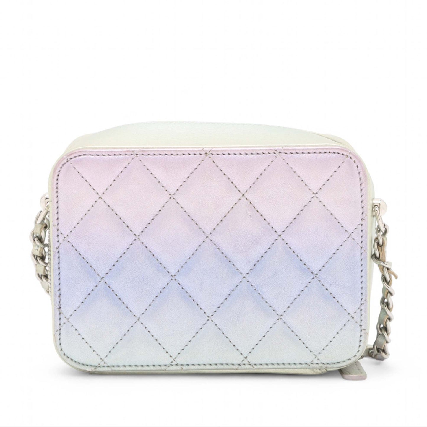 Chanel CC Quilted Gradient Metallic Calfskin preloved Camera Bag