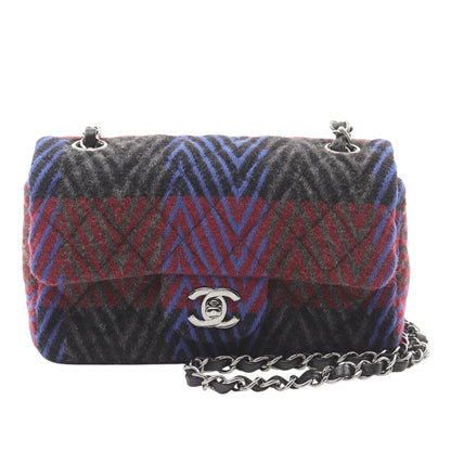Chanel Mini Rectangular Classic Tweed Single preloved Flap bag