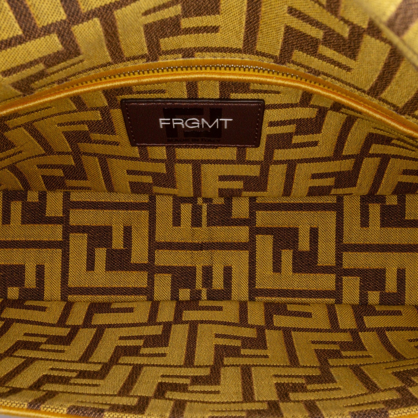 Fendi FRGMT x Zucca Embroidered Canvas Baguette Bag