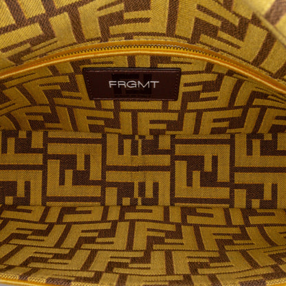Fendi FRGMT x Zucca Embroidered Canvas Baguette Bag