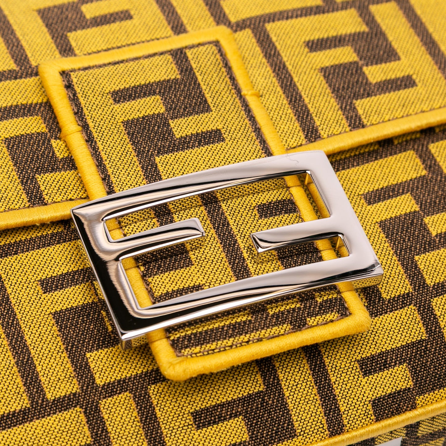 Fendi FRGMT x Zucca Embroidered Canvas Baguette Bag