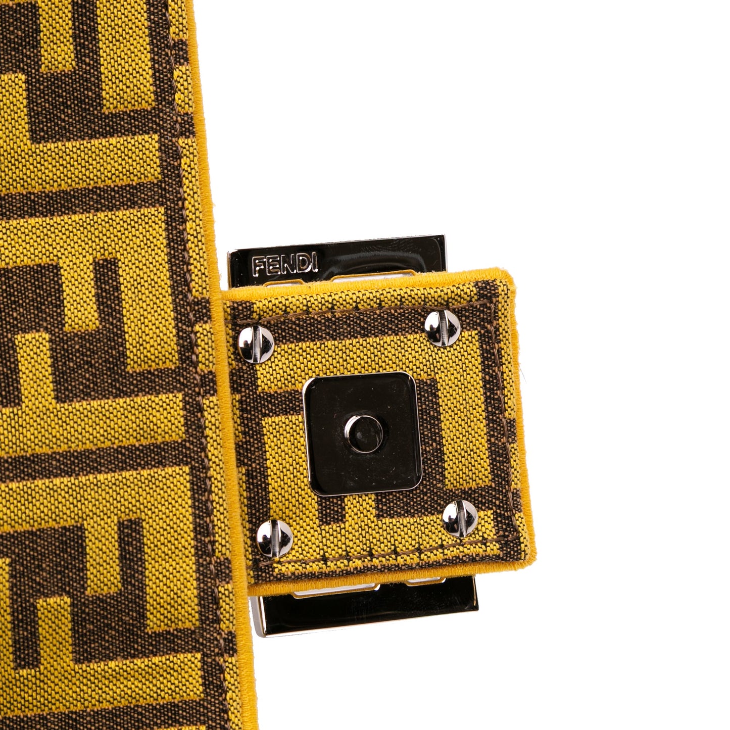 Fendi FRGMT x Zucca Embroidered Canvas Baguette Bag