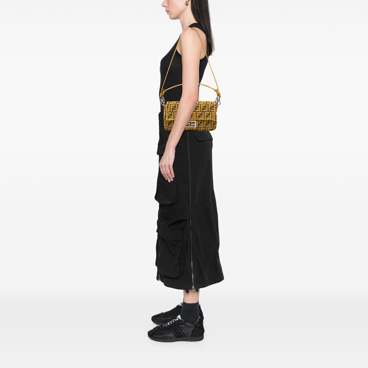 Fendi FRGMT x Zucca Embroidered Canvas Baguette Bag