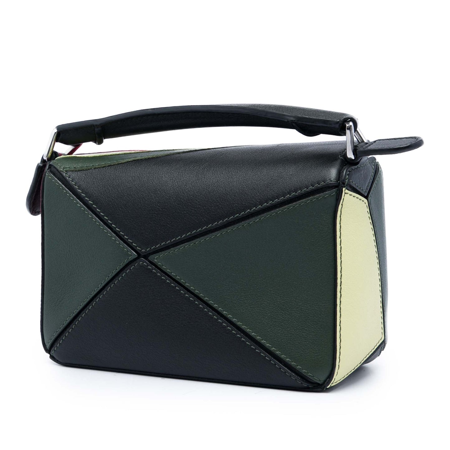 Loewe Paulas Ibiza Mini Calfskin Watermelon Puzzle Bag
