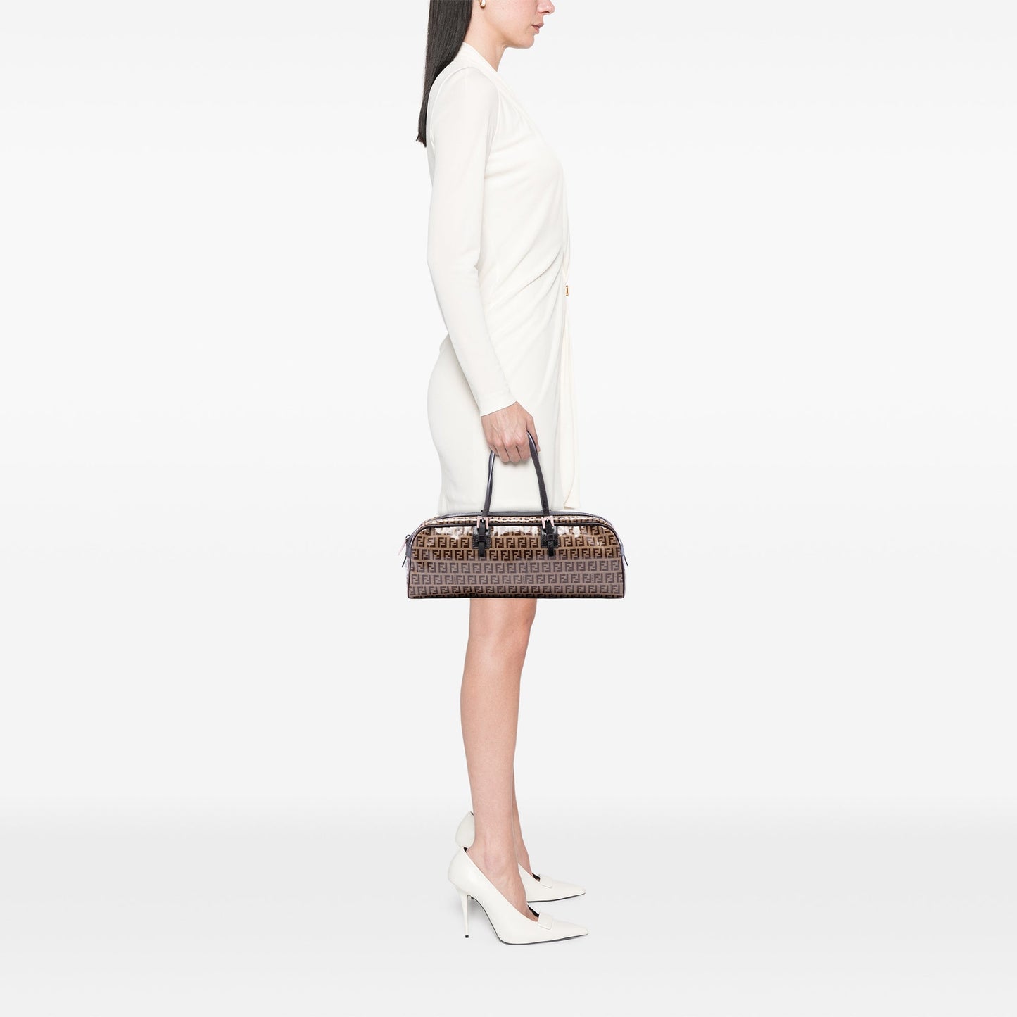 Fendi Zucchino Crystal Handbag secondhand