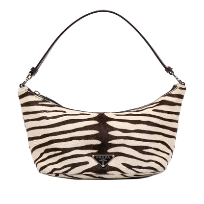 Prada Calf Hair Zebra Print Cavallino Handbag used