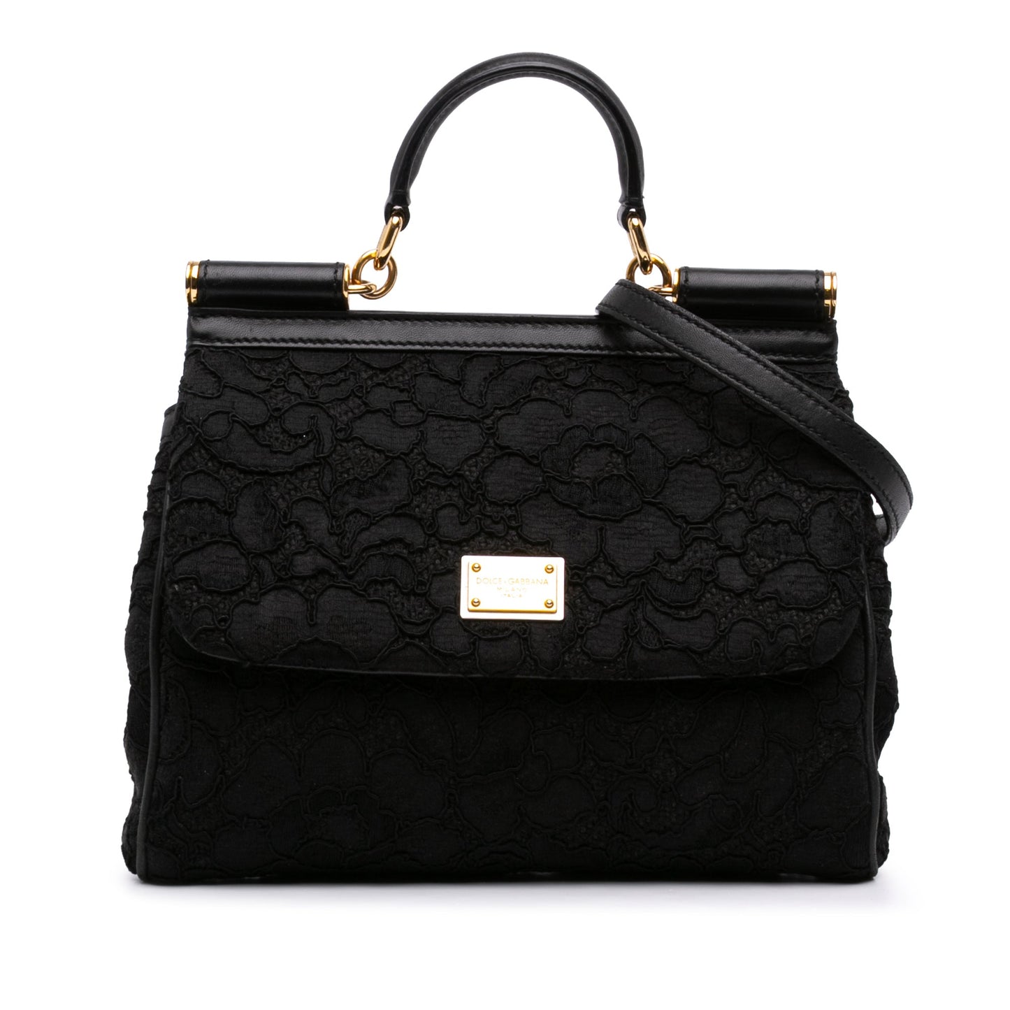 Dolce e Gabbana Medium Embroidered Lace Miss Sicily secondhand Bag