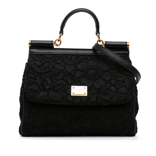 Dolce e Gabbana Medium Embroidered Lace Miss Sicily secondhand Bag