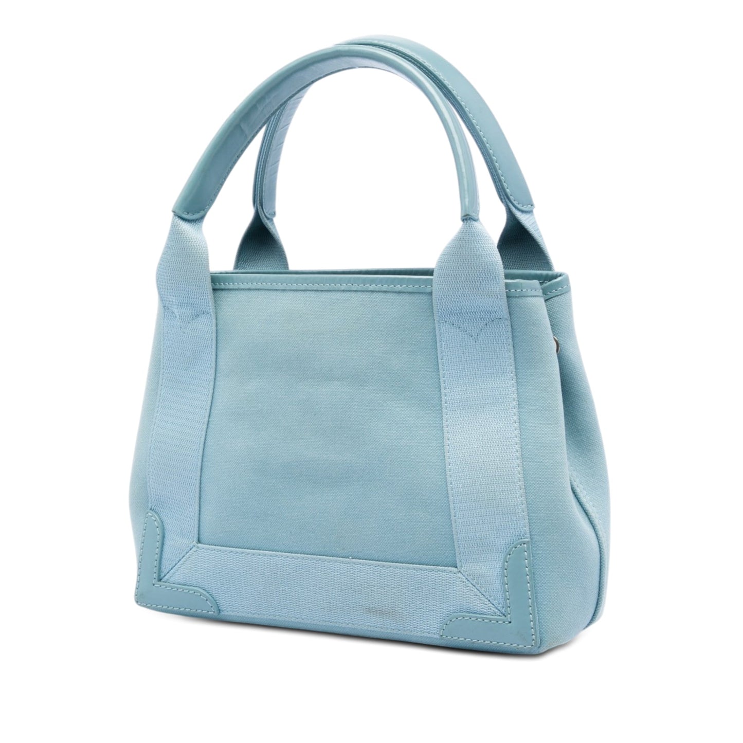 Balenciaga Canvas Navy Cabas XS used bag