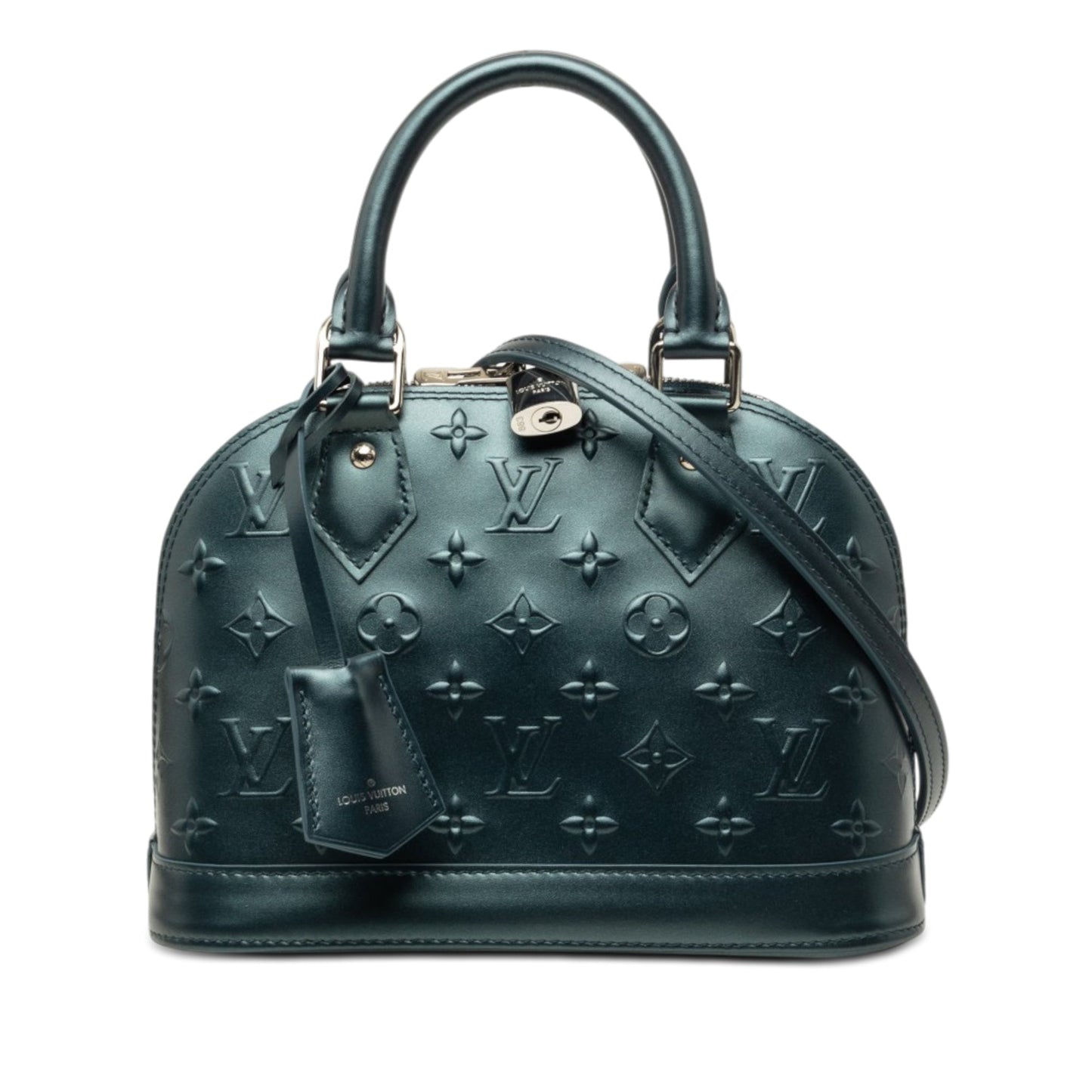 Louis Vuitton Monogram Debossed Metallic Calfskin Alma BB secondhand bag