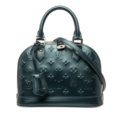 Louis Vuitton Monogram Debossed Metallic Calfskin Alma BB secondhand bag