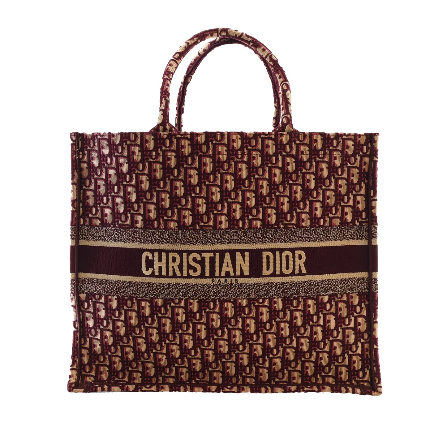 Dior Oblique Embroidered Canvas Book Tote