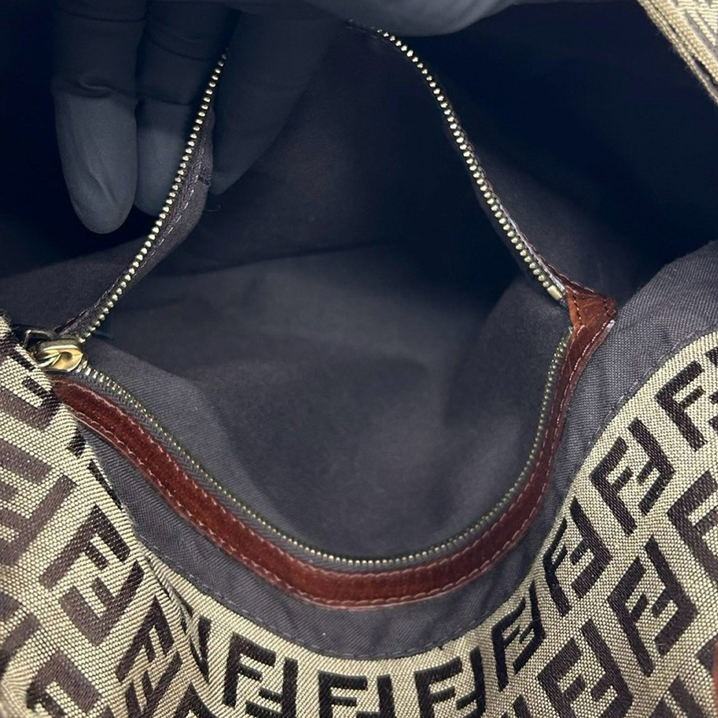 Fendi Zucca Canvas Mamma Forever Bag