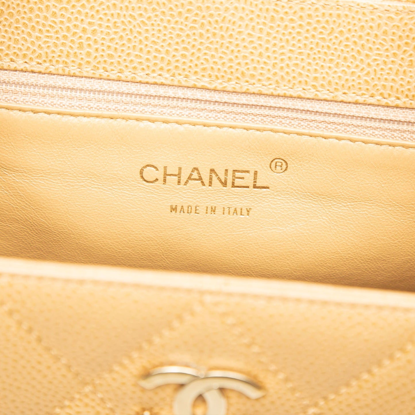 Chanel CC Quilted Caviar Tote Preloved Bag
