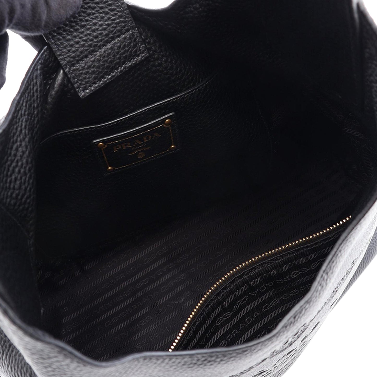 Prada Logo Hobo Bag
