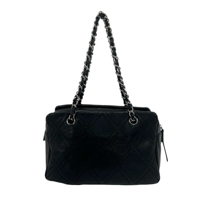 Chanel Cc Calfskin Diamond Stitch Tote Bag
