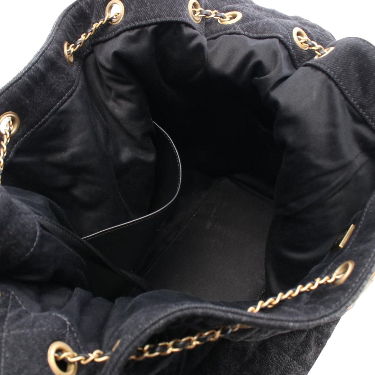Chanel Quilted Washed Denim 25 Hobo Bag
