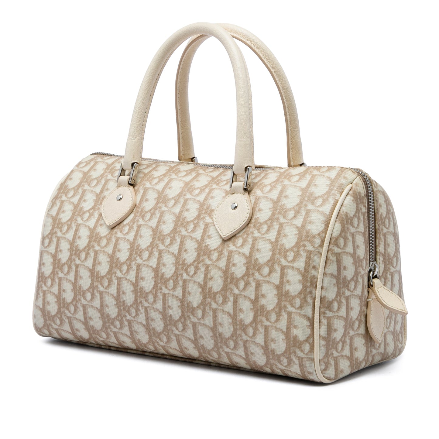 Dior Diorissimo Coated Canvas Floral Boston Bag