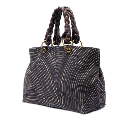 Bottega Veneta Printed Canvas Cabat Tote Bag