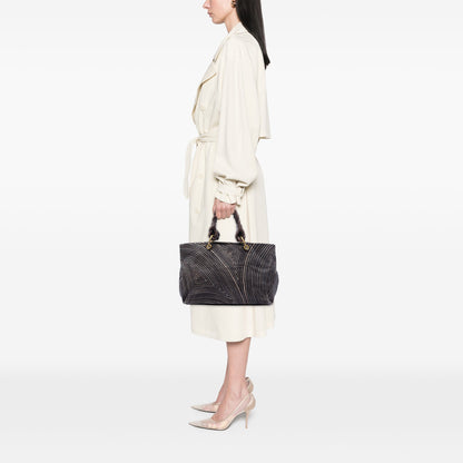 Bottega Veneta Printed Canvas Cabat Tote Bag