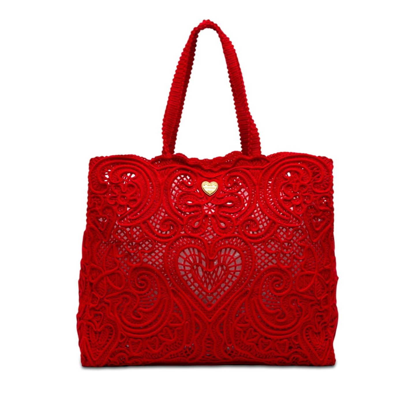 Dolce e Gabbana Cordonetto Lace Beatrice Shopper Bag