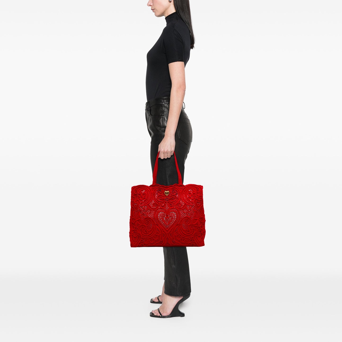 Dolce e Gabbana Cordonetto Lace Beatrice Shopper Bag