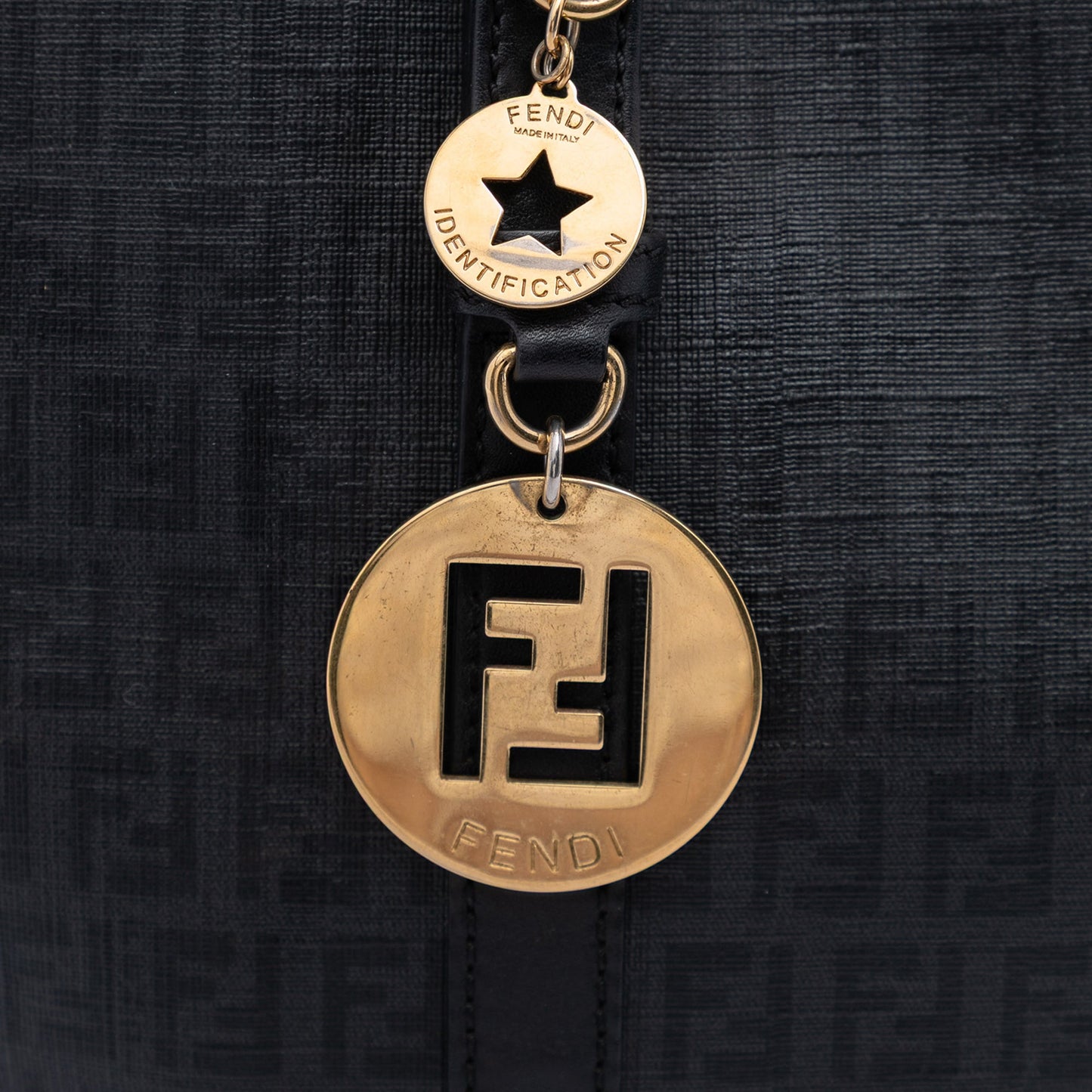Fendi Zucchino Coated Canvas Superstar Tote Bag