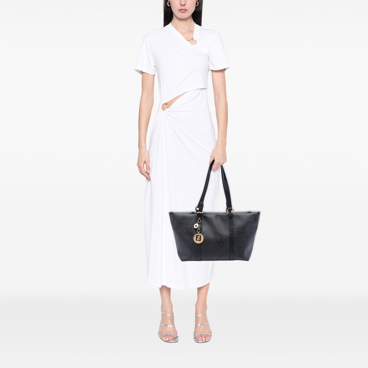 Fendi Zucchino Coated Canvas Superstar Tote Bag
