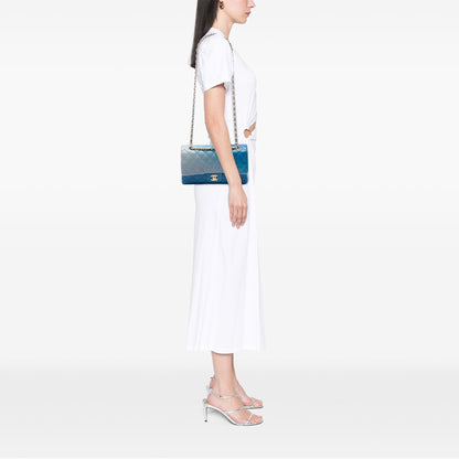 Chanel Medium Classic Ombre Lambskin Double Flap
