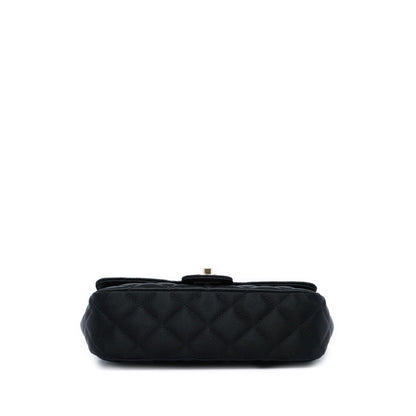 Chanel Mini CC Quilted Satin Camellia Flap
