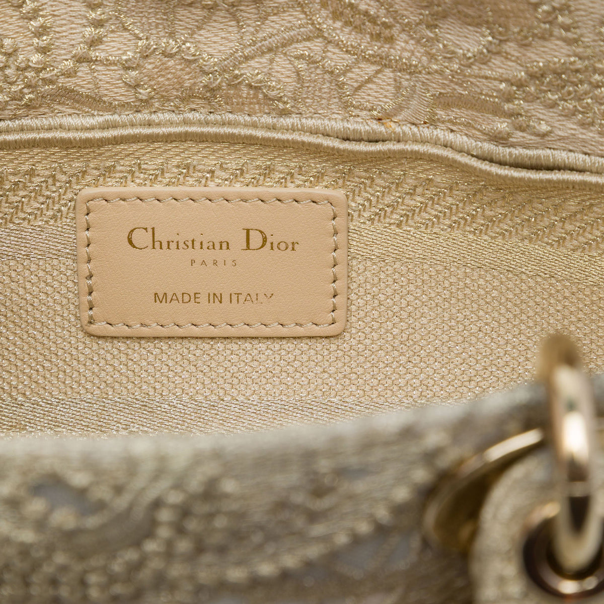 Dior Medium Embroidered Lace 3D Macrame Lady D Joy