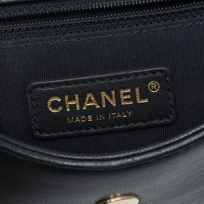 Chanel Mini Quilted Chevron Sheepskin Mademoiselle Vintage Flap