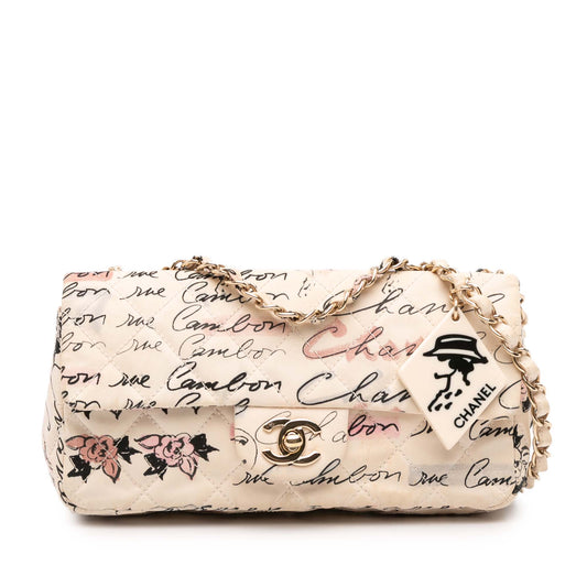 Chanel Small Printed Rue Cambon Flap