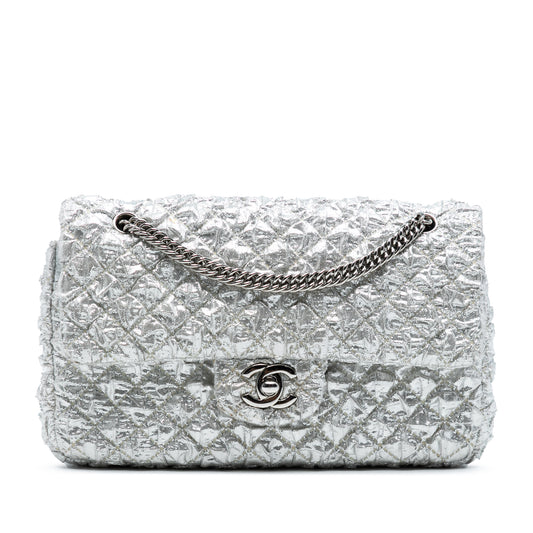 Chanel Small Classic Metallic Lame Bijoux Chain Double