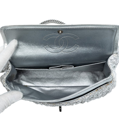 Chanel Small Classic Metallic Lame Bijoux Chain Double