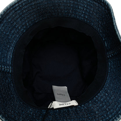 CELINE Denim Logo Bucket Hat