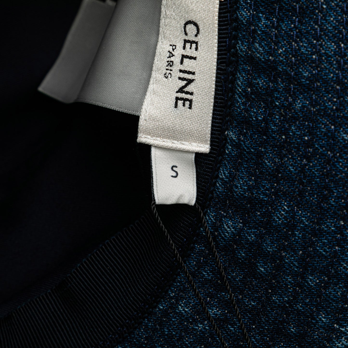 CELINE Denim Logo Bucket Hat