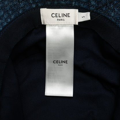 CELINE Denim Logo Bucket Hat